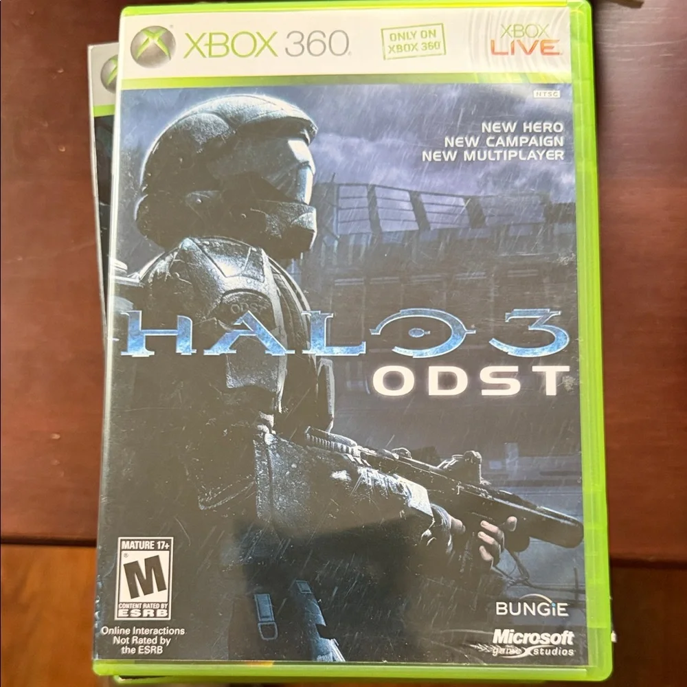 Microsoft Halo 3: ODST for Xbox 360 - Green and Blue Cover